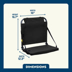 Ergonomic Back-Support BleacherBack - Choice 696 - Ergonomic Portable Stadium Seat for Sports Events Detail