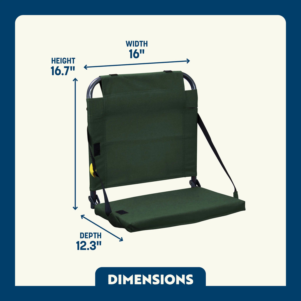 Ergonomic Back-Support BleacherBack - Choice 696 - Ergonomic Portable Stadium Seat for Sports Events Detail