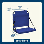 Ergonomic Back-Support BleacherBack - Choice 696 - Ergonomic Portable Stadium Seat for Sports Events Detail
