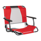 Secure-Hook Big Comfort Stadium Chair with Armrests - Choice 465 - Bleacher-Friendly Stadium Chair with Back Support - Red
