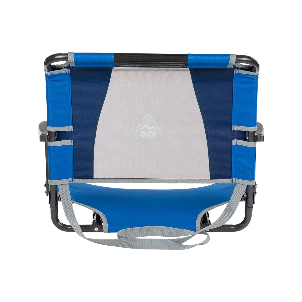 Secure-Hook Big Comfort Stadium Chair with Armrests - Choice 465 - Bleacher-Friendly Stadium Chair with Back Support Detail