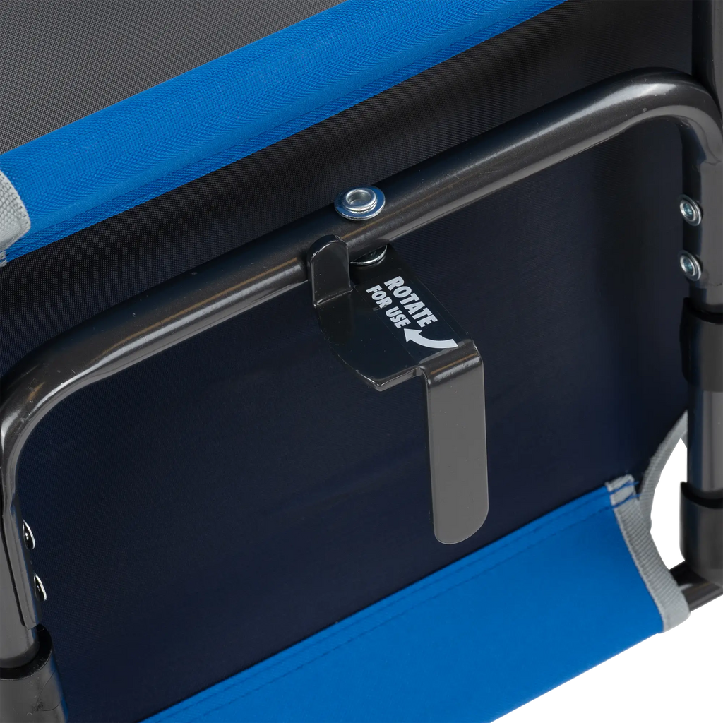 Secure-Hook Big Comfort Stadium Chair with Armrests - Choice 465 - Bleacher-Friendly Stadium Chair with Back Support Detail