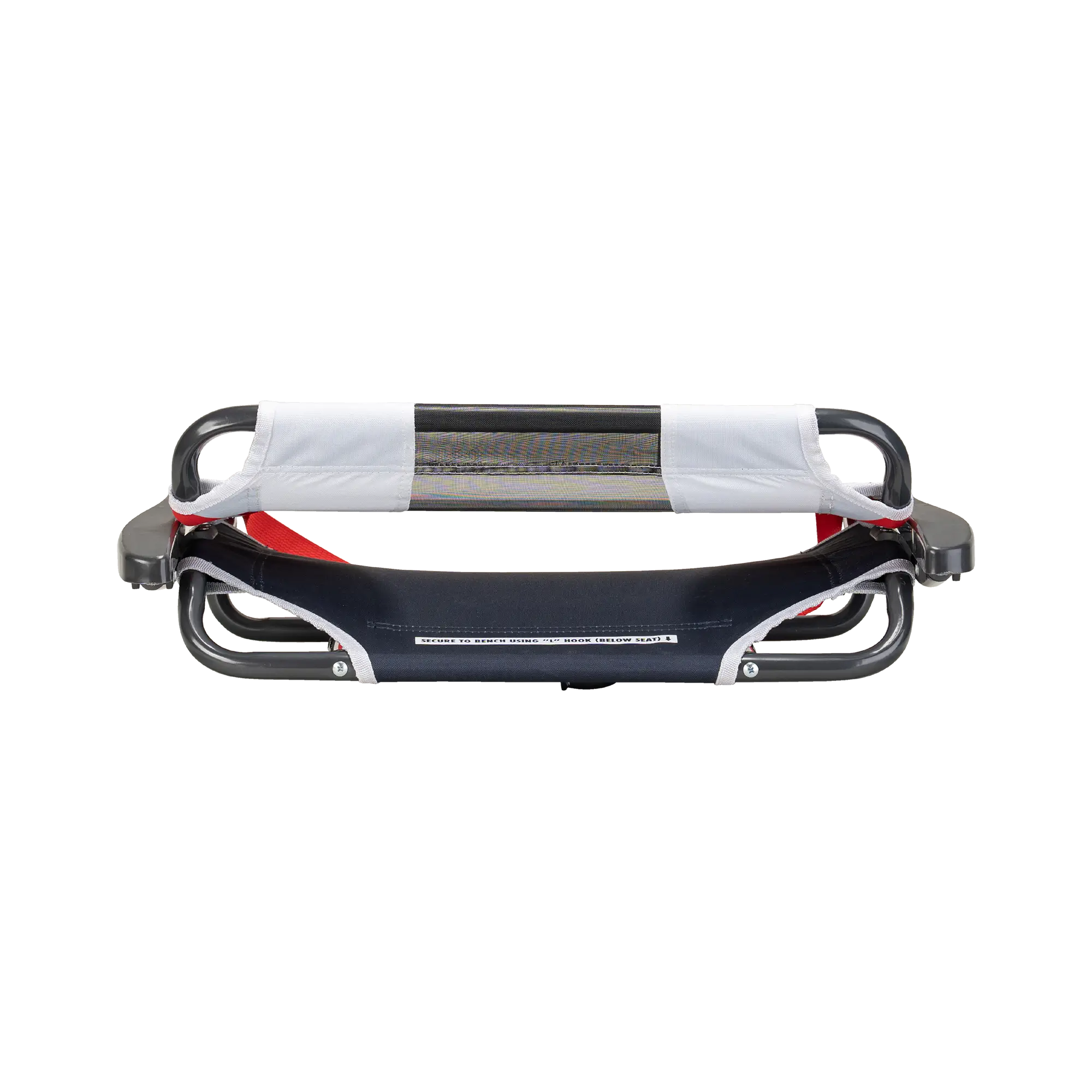 Secure-Hook Big Comfort Stadium Chair with Armrests - Choice 465 - Bleacher-Friendly Stadium Chair with Back Support Detail
