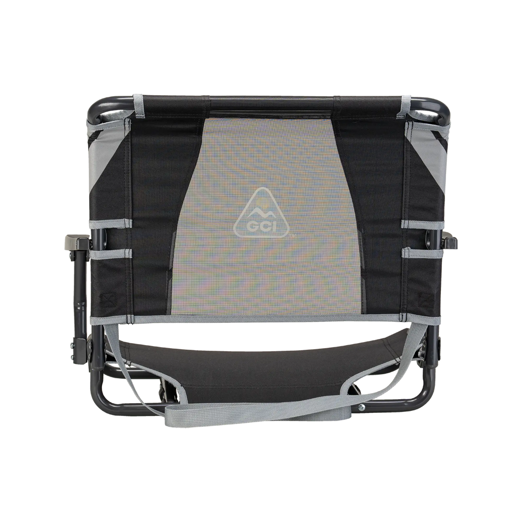 Secure-Hook Big Comfort Stadium Chair with Armrests - Choice 465 - Bleacher-Friendly Stadium Chair with Back Support Detail