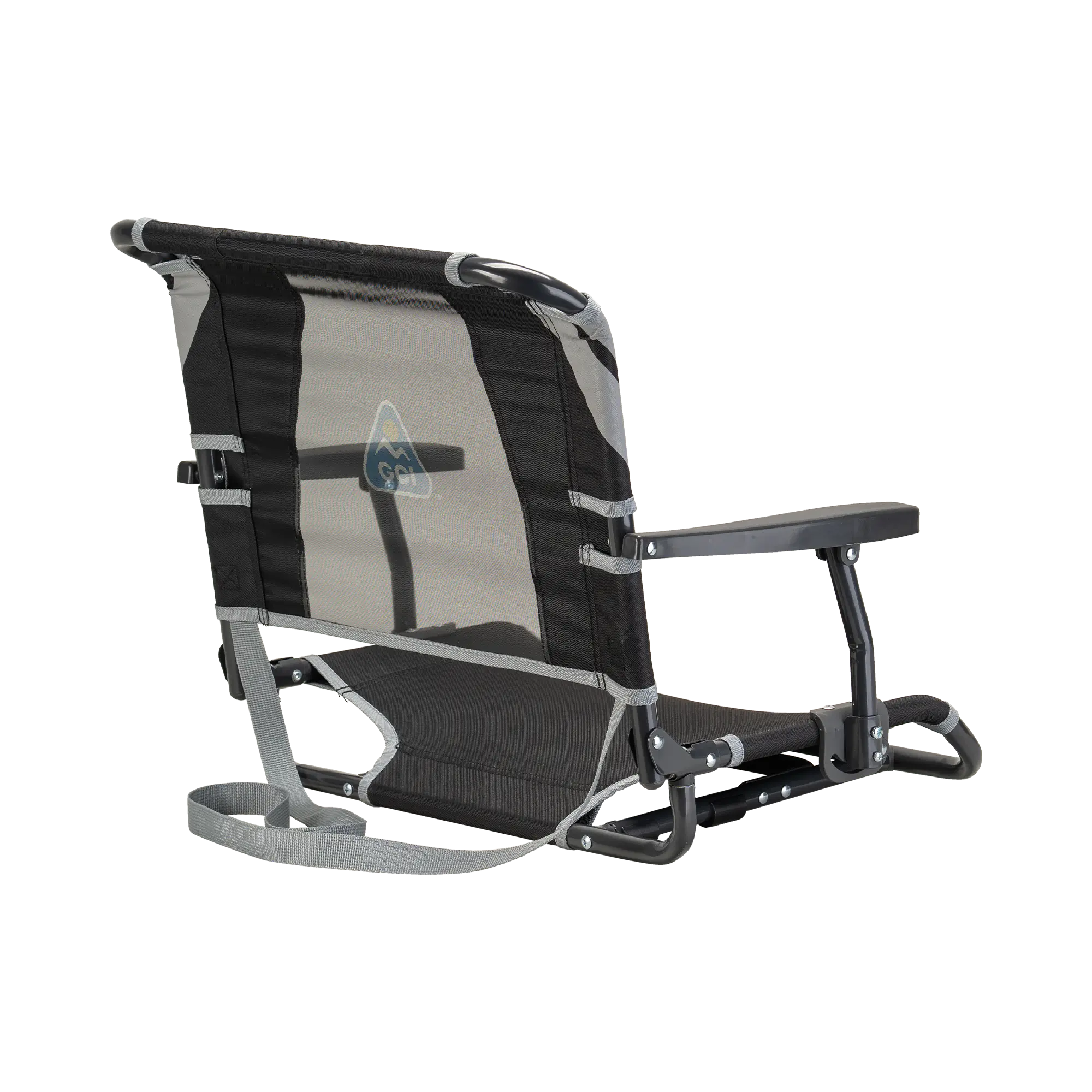 Secure-Hook Big Comfort Stadium Chair with Armrests - Choice 465 - Bleacher-Friendly Stadium Chair with Back Support Detail