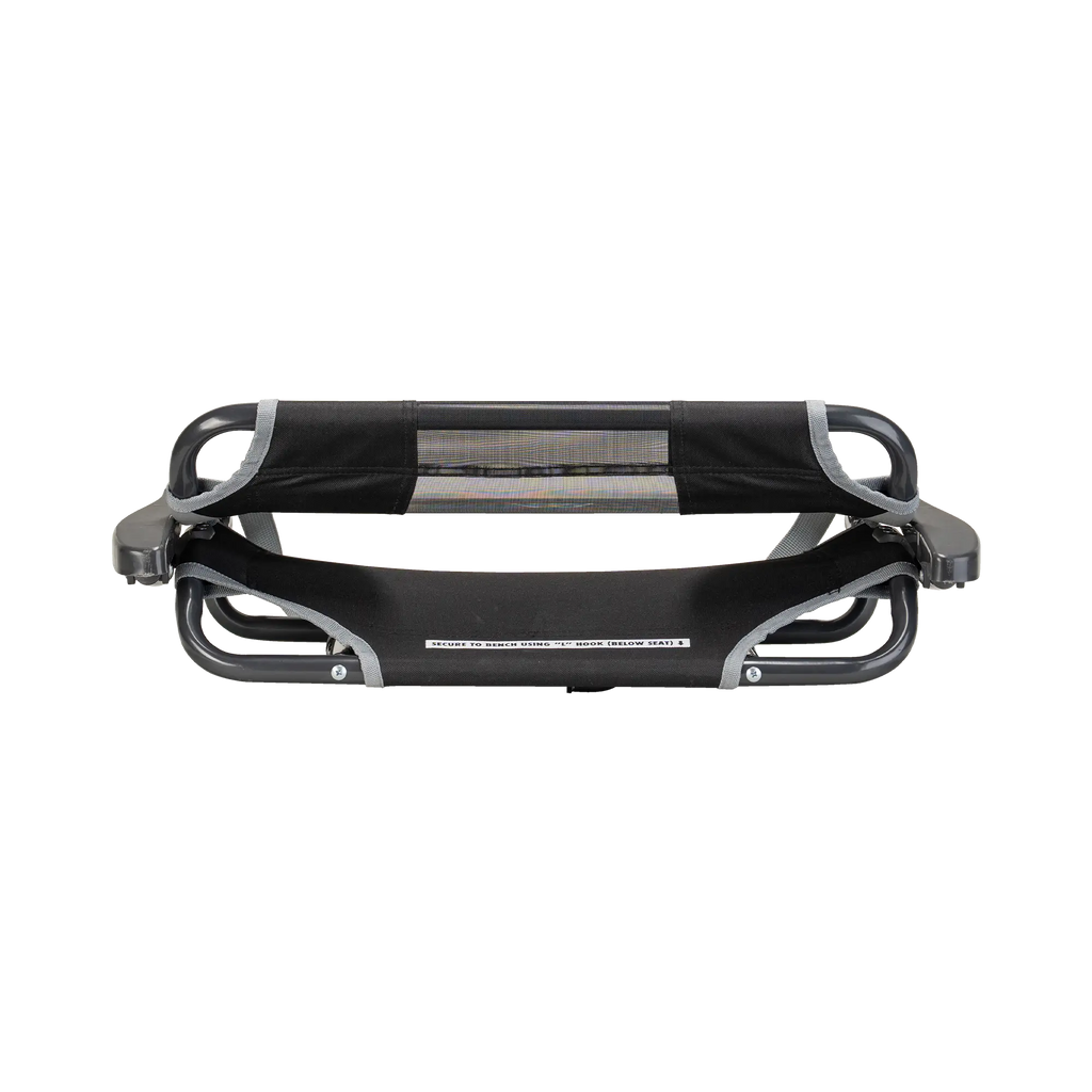 Secure-Hook Big Comfort Stadium Chair with Armrests - Choice 465 - Bleacher-Friendly Stadium Chair with Back Support Detail