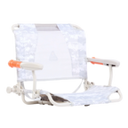 Premium All-Weather Stadium Rock-Cliner - Choice 540 - Patented Spring-Action Rocking Chair for Camping - Snow Camo