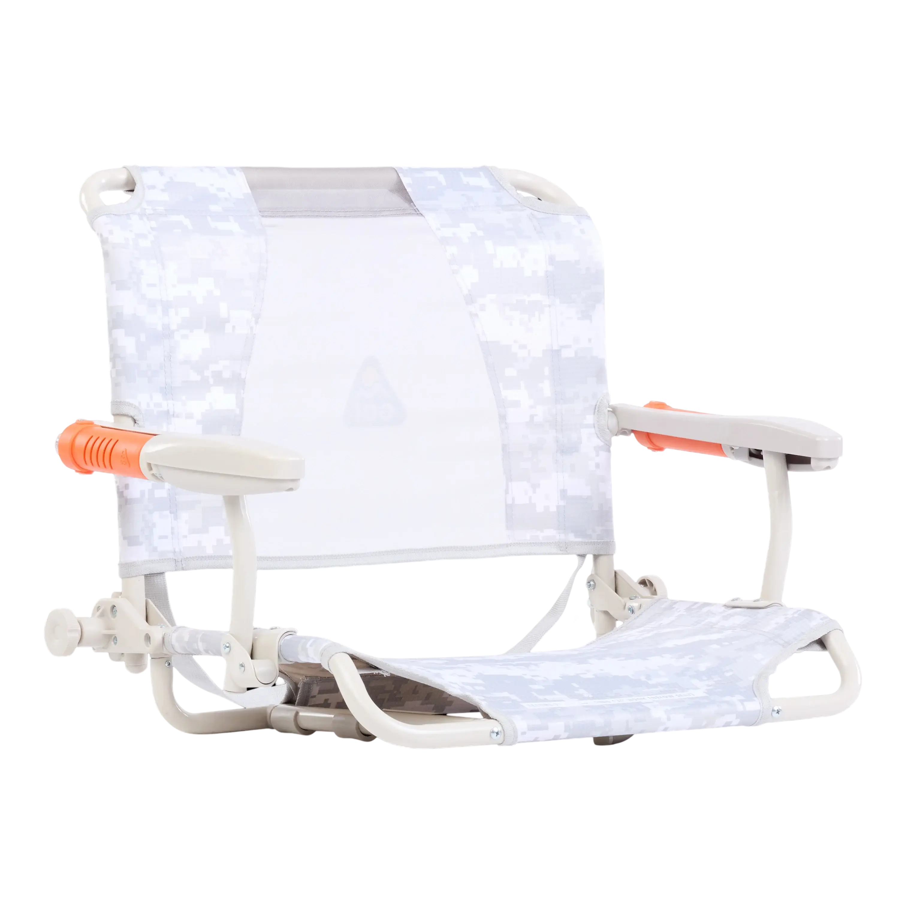 Premium All-Weather Stadium Rock-Cliner - Choice 540 - Patented Spring-Action Rocking Chair for Camping - Snow Camo