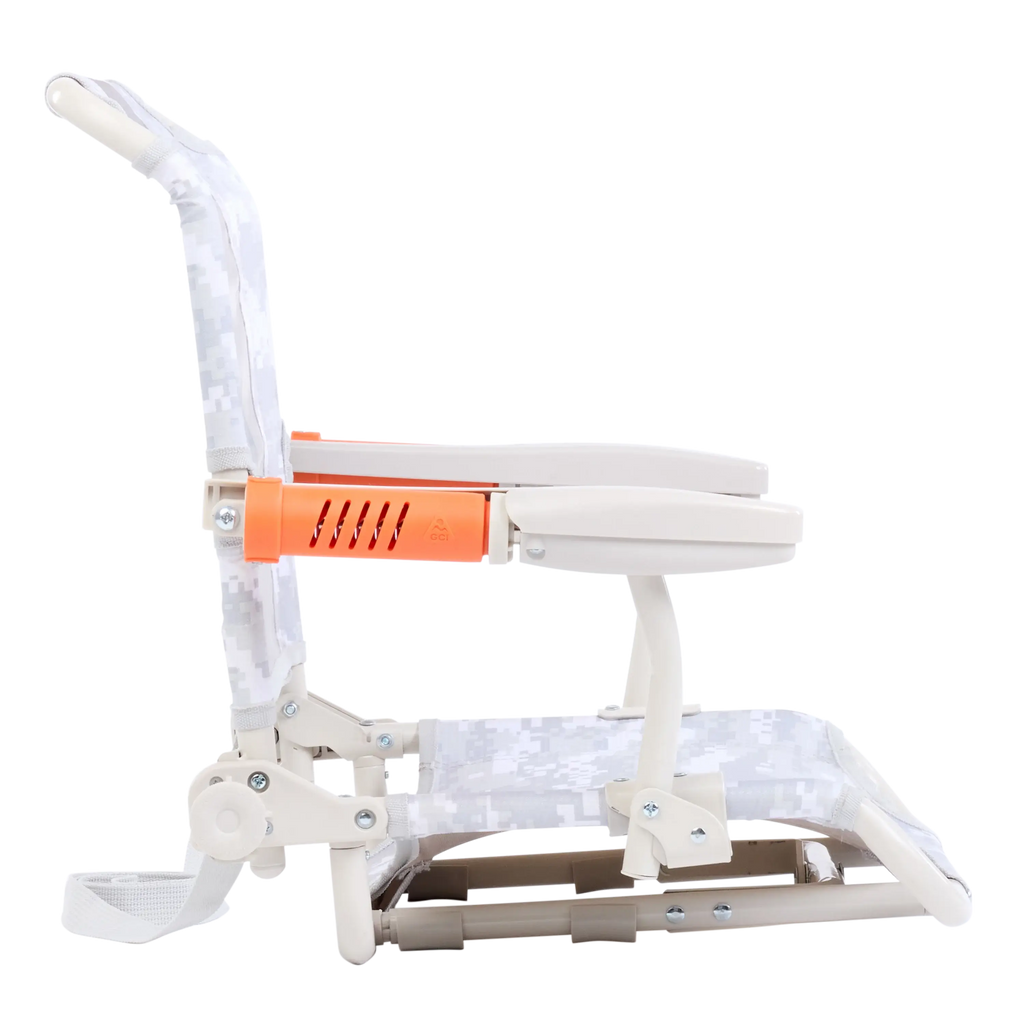 Premium All-Weather Stadium Rock-Cliner - Choice 540 - Patented Spring-Action Rocking Chair for Camping Detail