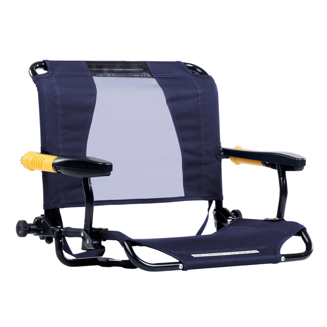 Premium All-Weather Stadium Rock-Cliner - Choice 540 - Patented Spring-Action Rocking Chair for Camping - Rich Blue
