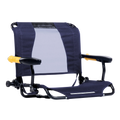 Premium All-Weather Stadium Rock-Cliner - Choice 540 - Patented Spring-Action Rocking Chair for Camping - Rich Blue