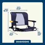 Premium All-Weather Stadium Rock-Cliner - Choice 540 - Patented Spring-Action Rocking Chair for Camping Detail