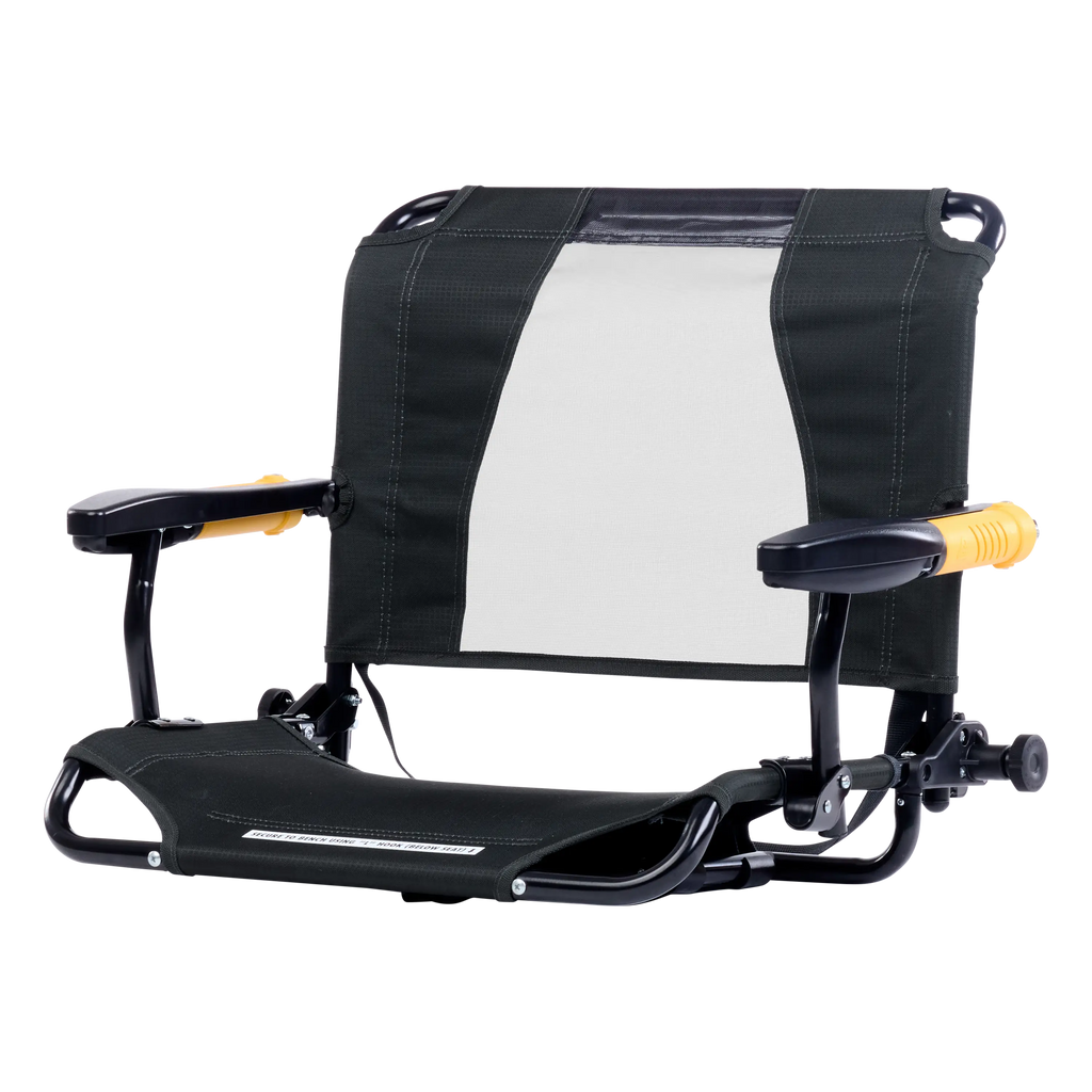 Premium All-Weather Stadium Rock-Cliner - Choice 540 - Patented Spring-Action Rocking Chair for Camping Detail