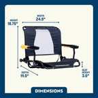 Premium All-Weather Stadium Rock-Cliner - Choice 540 - Patented Spring-Action Rocking Chair for Camping Detail