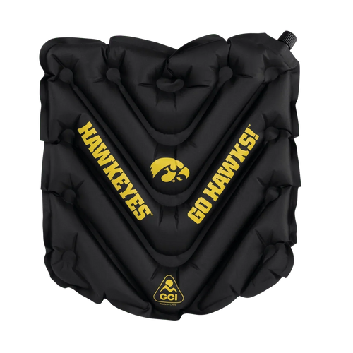 Compact Cushion College V Seat Inflatable Stadium Cushion - Iowa Hawkeyes - Choice 157 - Bleacher-Friendly Stadium Chair with Back Support - Default Title