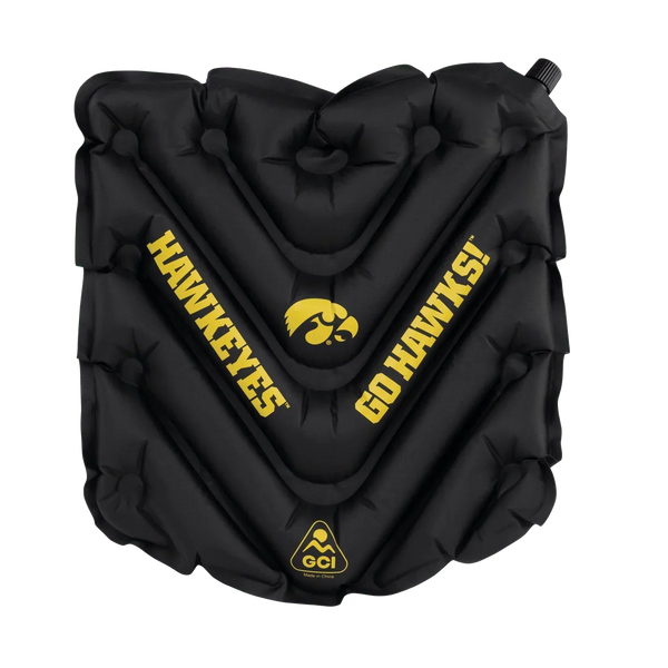 Compact Cushion College V Seat Inflatable Stadium Cushion - Iowa Hawkeyes - Choice 157 - Bleacher-Friendly Stadium Chair with Back Support - Default Title
