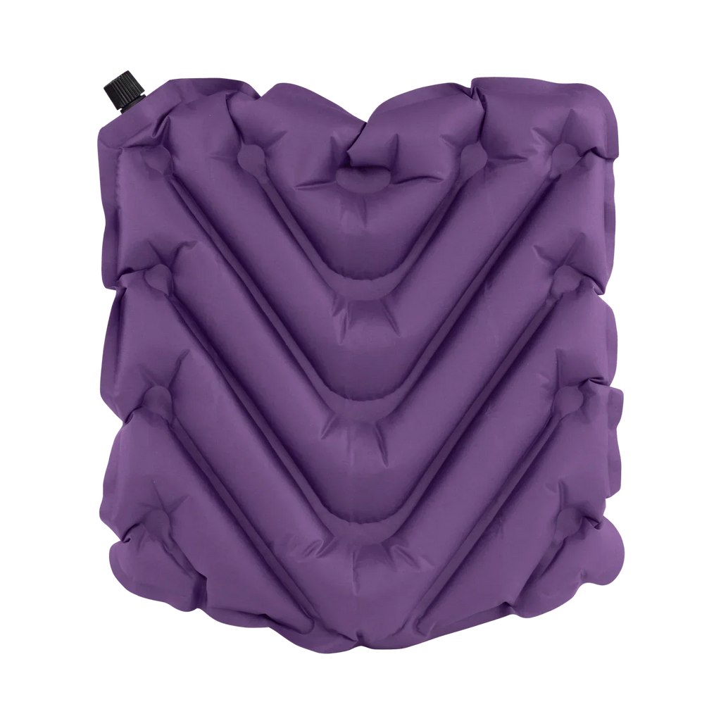 Ergonomic Back-Support College V Seat Inflatable Stadium Cushion - LSU Tigers - Choice 762 - Grandstand Cushion Seat with Secure Under-Bench Hooks Detail