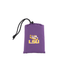 Ergonomic Back-Support College V Seat Inflatable Stadium Cushion - LSU Tigers - Choice 762 - Grandstand Cushion Seat with Secure Under-Bench Hooks Detail