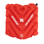 Ultra-Lightweight College V Seat Inflatable Stadium Cushion - Nebraska Cornhuskers - Choice 277 - Grandstand Cushion Seat with Secure Under-Bench Hooks - Default Title