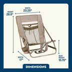 Low-Profile Everywhere Chair 2 - Choice 656 - Rust-Resistant Aluminum Sand-Friendly Lounge Chair Detail