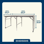 Heavy-Duty Grilling Slim-Fold Table - Choice 196 - Master Outdoor Kitchen Station for Tailgating & BBQ Detail