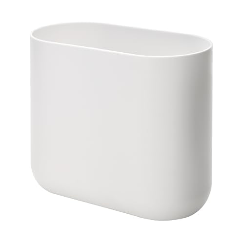Eco-Friendly iDesign Small Slim Plastic Bathroom Trash Can, Essentials