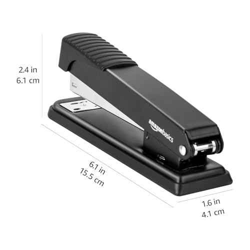 Smart Home Basics Full-Strip Metal Office Desktop Stapler, 20 Essentials