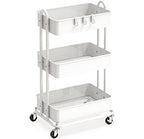 Minimalist Simple Houseware 3-Tier Heavy Duty Metal Utility Collection