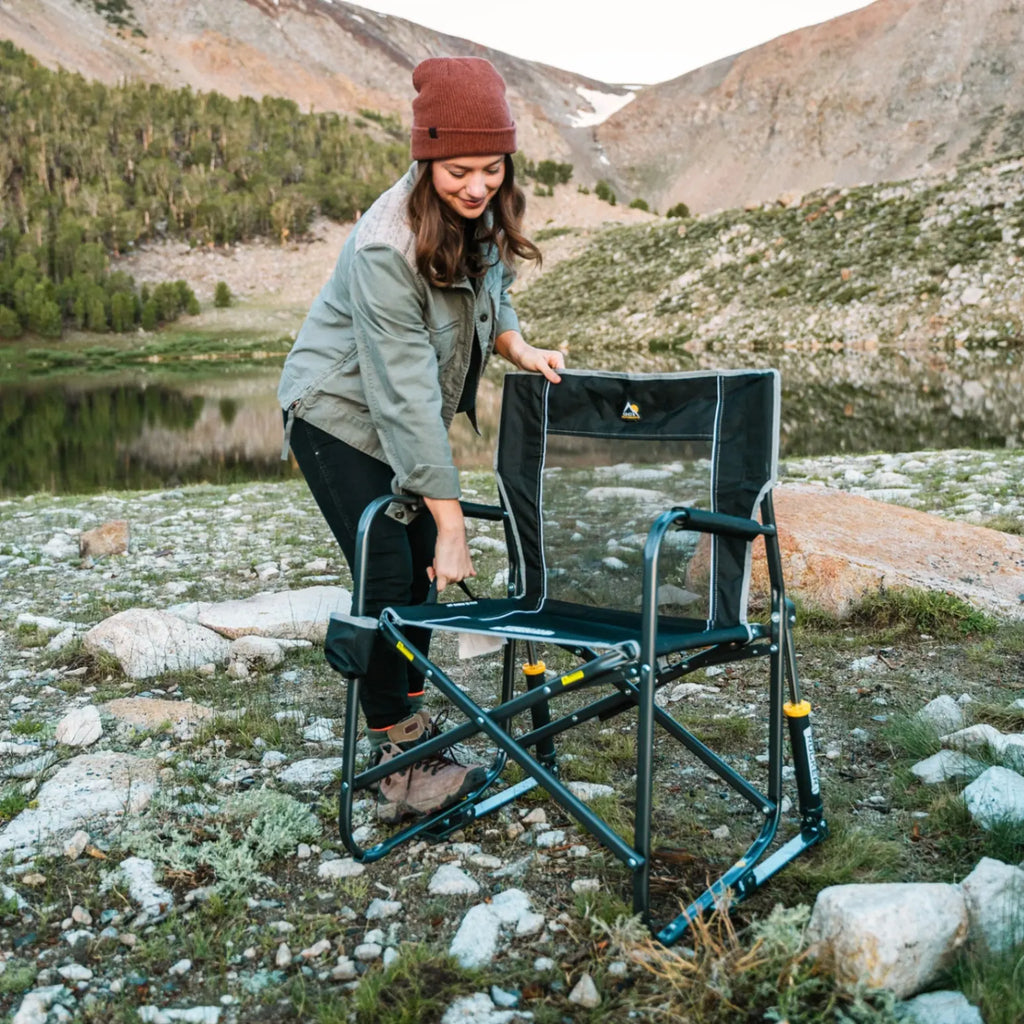 Smooth Motion Freestyle Rocker - Choice 711 - Freestyle Rocker Portable Outdoor Folding Chair Detail