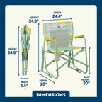 Smooth Motion Freestyle Rocker - Choice 711 - Freestyle Rocker Portable Outdoor Folding Chair Detail