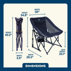 Heavy-Duty Freestyle Pod Rocker - Choice 933 - Heavy-Duty Kickback Rocker with Beverage Holder Detail