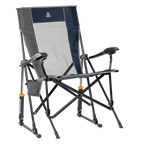 Smooth Motion RoadTrip Rocker - Choice 855 - Patented Spring-Action Rocking Chair for Camping - Indigo