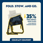 Luxury Camp Stowaway Rocker - Choice 794 - Freestyle Rocker Portable Outdoor Folding Chair Detail