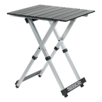 Multi-Functional Cook Compact Camp Table 20 - Choice 513 - Portable Camping Table with Heat-Resistant Countertop - Black Chrome