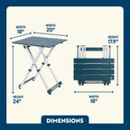 Multi-Functional Cook Compact Camp Table 20 - Choice 513 - Portable Camping Table with Heat-Resistant Countertop Detail