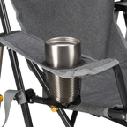 Premium All-Weather Kickback Rocker - Choice 345 - RoadTrip Rocker Smooth Motion Camp Chair Detail
