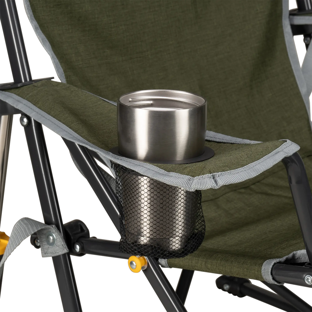 Premium All-Weather Kickback Rocker - Choice 345 - RoadTrip Rocker Smooth Motion Camp Chair Detail
