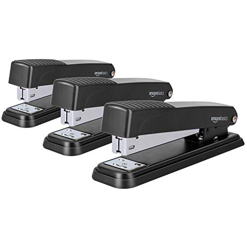 Smart Home Basics Full-Strip Metal Office Desktop Stapler, 20 Essentials