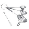 upgraded Small Funnels for Filling Bottles, 3 Pcs Stainless Steel Set