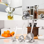upgraded Small Funnels for Filling Bottles, 3 Pcs Stainless Steel Set