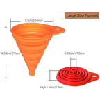 upgraded Kitchen Funnel Set 4 Pack, Small and Large, Kitchen