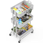 Minimalist Simple Houseware 3-Tier Heavy Duty Metal Utility Collection