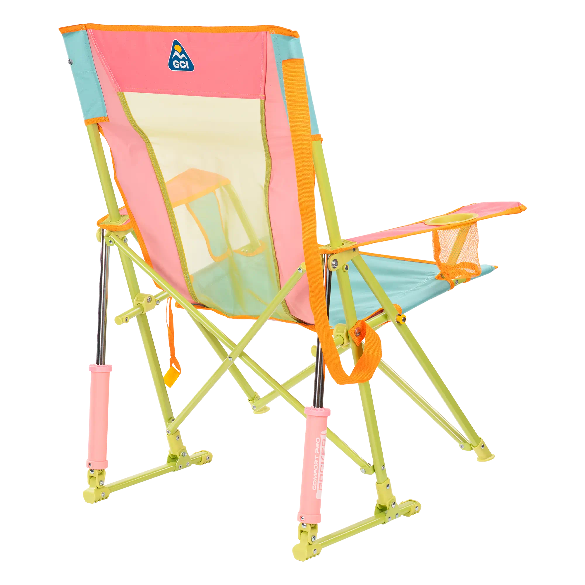 Patented Spring-Action Comfort Pro Rocker - Choice 375 - Patented Spring-Action Rocking Chair for Camping Detail