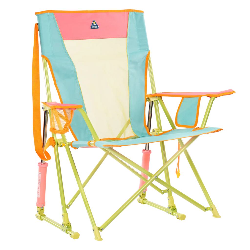 Patented Spring-Action Comfort Pro Rocker - Choice 375 - Patented Spring-Action Rocking Chair for Camping - Sweet Tea