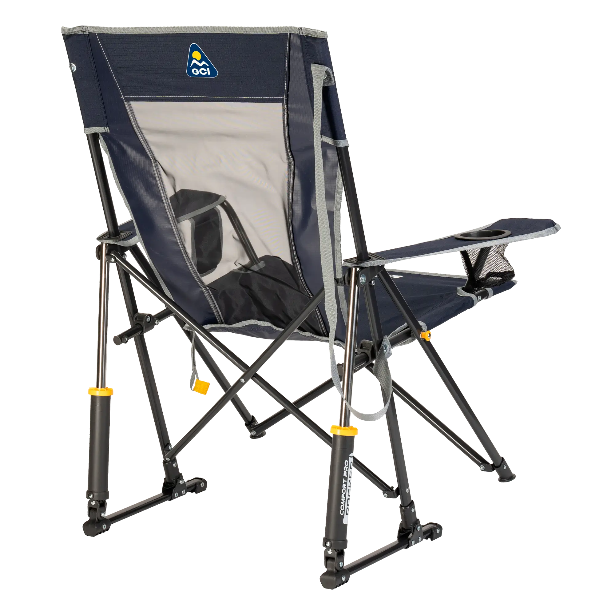 Patented Spring-Action Comfort Pro Rocker - Choice 375 - Patented Spring-Action Rocking Chair for Camping Detail