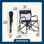 Heavy-Duty Freestyle Freestyle Rocker Elite - Choice 460 - Freestyle Rocker Portable Outdoor Folding Chair Detail
