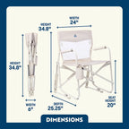 Heavy-Duty Freestyle Freestyle Rocker Elite - Choice 460 - Freestyle Rocker Portable Outdoor Folding Chair Detail