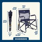 Heavy-Duty Freestyle Freestyle Rocker Elite - Choice 460 - Freestyle Rocker Portable Outdoor Folding Chair Detail