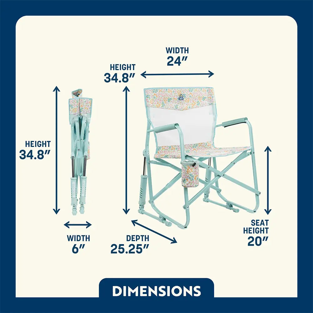 Heavy-Duty Freestyle Freestyle Rocker Elite - Choice 460 - Freestyle Rocker Portable Outdoor Folding Chair Detail
