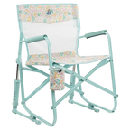 Heavy-Duty Freestyle Freestyle Rocker Elite - Choice 460 - Freestyle Rocker Portable Outdoor Folding Chair - Teal Sundress